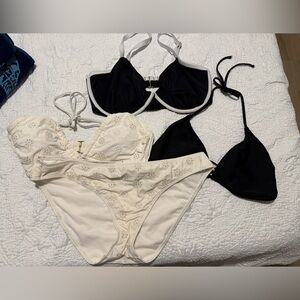 Shade & Shore Cream Floral Bikini Set